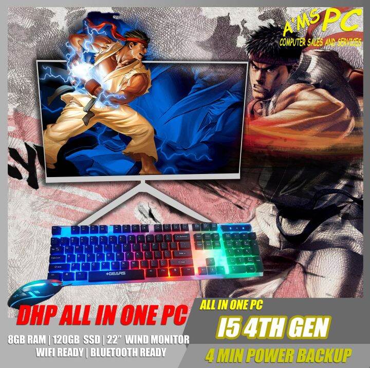 ALL IN ONE PC DHP I5 4TH GEN 8GB RAM DDR 3 120 GB SSD 22 WIDE