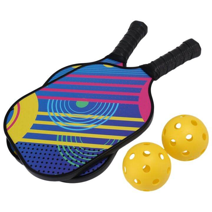 Pickleball Paddles Set Lightweight 2 Pickleball Paddles 4 Balls,Thin & Quick Pickleball Rackets