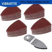 【CW】○  Oscillating Multitool Polishing Sanding Disc   Sandpaper Sheet 41Pcs Set80/120/180/240 Grit