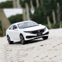 Diecast 1:32 Scale HONDA CIVIC Metal Alloy Car Model Sound Light vehicle Collection Toy For Children Gift