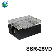 Yingke 2ชิ้น25a Ssr อินพุต Dc 0-10V เฟสเดียว Ssr โซลิดสเตทรีเลย์ตัวควบคุมแรงดันไฟฟ้า