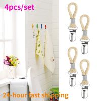 4pcs Kitchen Storage Multi Purpose Hooks Loops Hand Towel Hangers Hanging Clothes Peg Windproof For Hanging Towel Clip