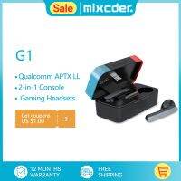 Mixcder ชุดหูฟังไร้สายบลูทูธ G1ชุดหูฟัง APTX เวลาแฝงต่ำพร้อมหูฟังเกมตัวแปลงบลูทูธ Type-C สำหรับคอนโซลเปลี่ยน PS4 PS5 J46