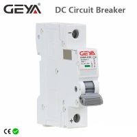 GEYA Din Rail DC MCB 6KA 1P 250V เบรกเกอร์ Mini DC 6A 10A 16A 20A 25A 32A 40A 50A 63A-WIOJ SHOP