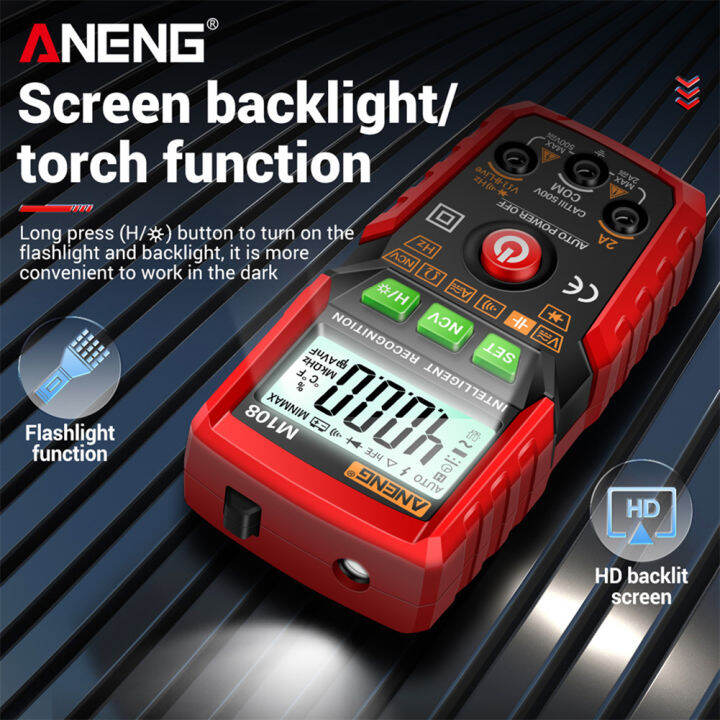 aneng-m107-m108-4000นับสมาร์ทดิจิตอลมัลติมิเตอร์-lcd-ncv-dc-ac-tester