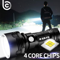 LED Flashlight High Lumens XLM-P70 Most Powerful USB No Waterproof Ultra Bright Lantern Camping Hand Lamp