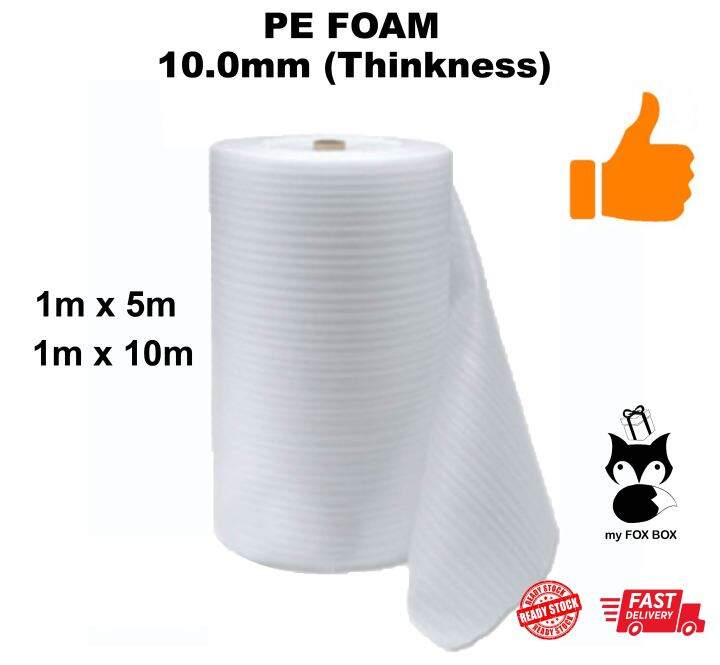 My Favor Packaging PE Foam 10mm x 1M x 5M Roll PE FOAM POLYETHYLENE ROLL Engineering Industrial