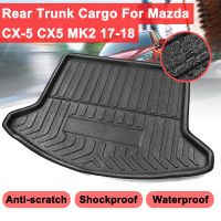 ด้านหลัง Trunk Cargo อุปกรณ์ตกแต่งภายในรถจัดแต่งทรงผม Boot Liner กันกระแทกทนทานสำหรับ Mazda CX-5 CX5 MK2 2017 2018กันน้ำ Mat