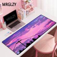 Pink Sunset Long Mouse Pad แผ่นรองเมาส์เกมขนาดควีนไซส์ ML XXL อุปกรณ์ต่อพ่วงเกมคอมพิวเตอร์ แผ่นรองเมาส์สำหรับสาว ๆ Csgo