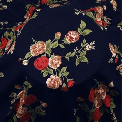 【HOT】✙☸ 3/5/10m Soft Floral Printed Viscose Fabric Cotton Rayon Material for Sewing DressShirtby the meter