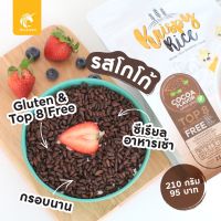 ซีเรียล อาหารเช้า คริสปี้ไรซ์ (Krispy Rice) รสโกโก้วีแกน กลูเตนฟรี (gluten free) Top8Free วีแกน (Vegan)