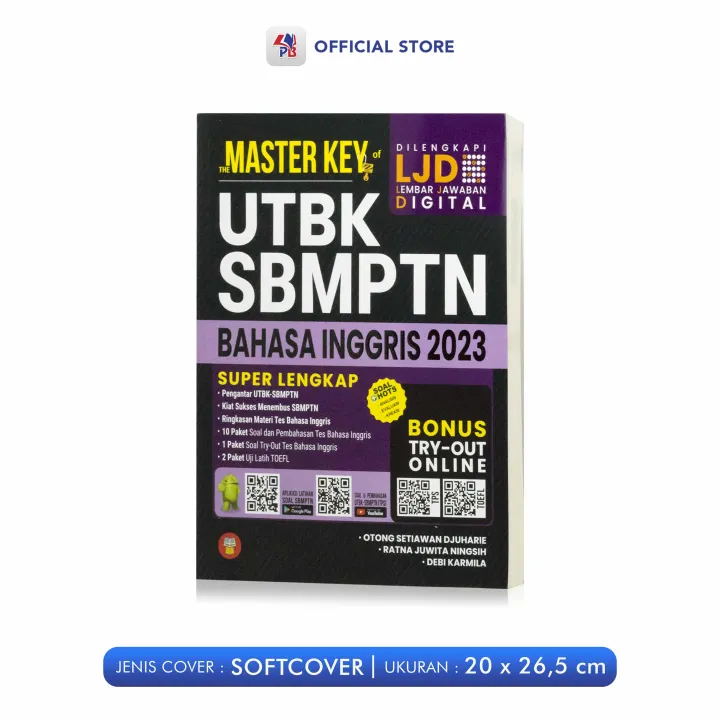 Buku UTBK / The Master Key Of UTBK SBMPTN Bahasa Inggris 2023 Super ...