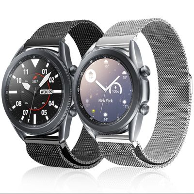 （A Decent035）20มม. 22มม. สายนาฬิกาสำหรับ Samsung Galaxy Watch 4สายใช้งาน2 44มม. 40มม. 4คลาสสิก46สร้อยข้อมือโลหะ Galaxy Watch 3 45มม. 41มม