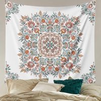 Mandala Flower Tapestry Wall Hanging, Tapestry Floral Print Tapestries for Home Bedroom Wall Decor