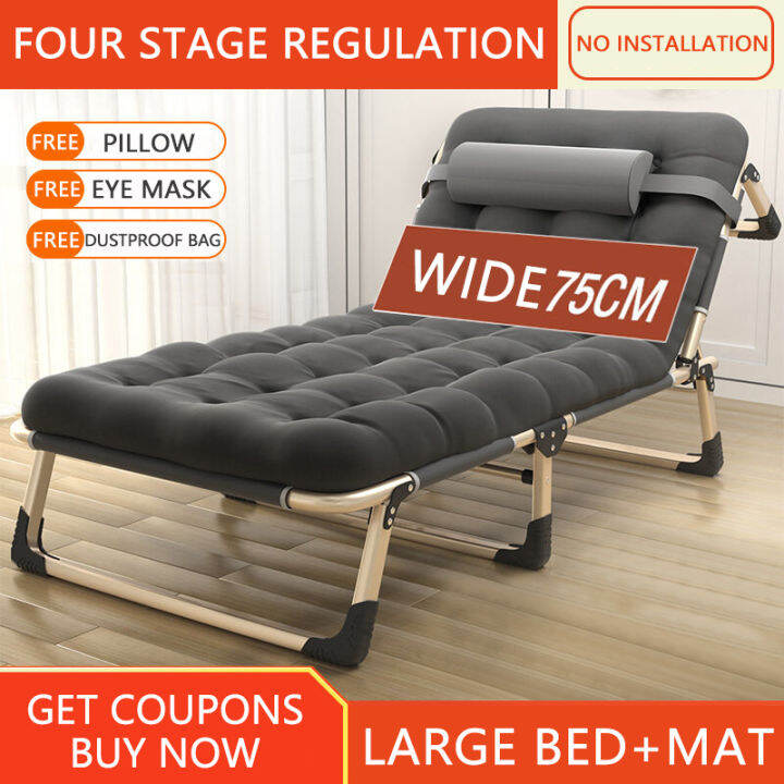 Folding Bed Portable Bed With Foam Single Folding Bed Heavyduty