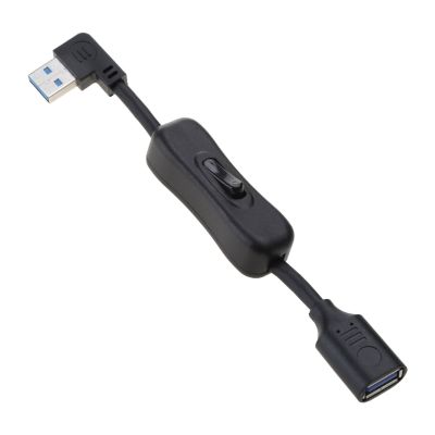 Kabel ekstensi USB bengkok kanan mendukung transmisi Data dengan kabel perpanjangan laki-laki ke Perempuan Transfer Data Drop Shipping
