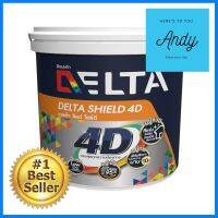 สีน้ำทาภายนอก DELTA SHIELD 4D BASE C กึ่งเงา 2.5 แกลลอนEXTERIOR WATER-BASED PAINT DELTA SHIELD 4D BASE C SEMI-GLOSS 2.5GAL **คุณภาพดี**