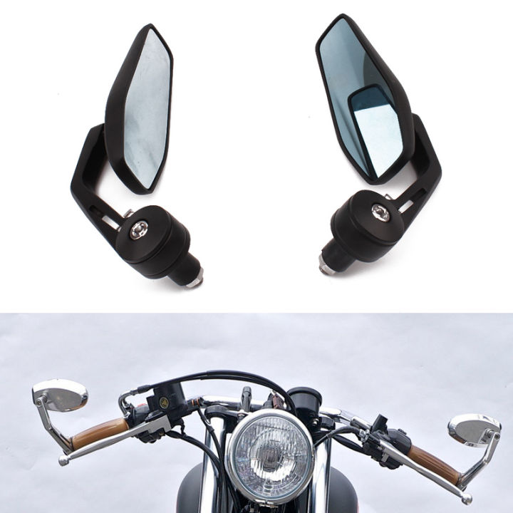รถจักรยานยนต์รถมอเตอร์ไซด์สกูตเตอร์78อลูมิเนียมด้านข้างกระจกมองหลังรถจักรยานยนต์บาร์-end-กระจกมองหลัง