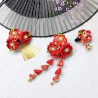 【YF】▣  style kimonohandmade hairpin hairclip hair accessories headwear fringed fan trim clip