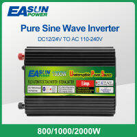 Easun Power 800W 1000W 2000W UPS อินเวอร์เตอร์ดัดแปลงไซน์เวฟ DC 12โวลต์ AC 220โวลต์สามเฟสการชาร์จรถอินเวอร์เตอร์ที่มีพัดลมสมาร์ท