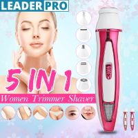 5-in-1 Women Face Epilator Shaver Electric Facial Female Hair Removal Wet&amp;Dry Depilatory Lady Shaver Bikini Trimmer