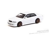 ชุดโมเดลรถยนต์หล่อโลหะสีขาว JZX100รูป Tarmac ขนาด1:64นิ้วพรีเซล