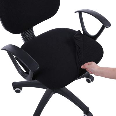 Homaxy Stretch Chair Cover Office Gaming Chair Protector Seat Cushion Chaircover Home Removable Washable Armchair Seat Covers