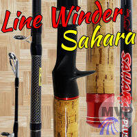 คันเบสหน้าดิน หมาป่ากราไฟท์ Line Winder Sahara Plus (ด้ามก๊อก) Line wt. 15-30 lb. Lure wt. 50-100 G.