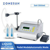 ZONESUN Liquid Filling Machine เครื่องบรรจุน้ำผลไม้กึ่งอัตโนมัติ,เครื่องเติมของเหลวขวดเล็กนมถั่วเหลืองกึ่งอัตโนมัติ GFK-160A ใหม่