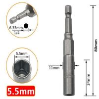 【SAVAGE Hardware Tools】 ความยาว80มม. Hex Sockets Nut Driver Drive Impact Socket Nut Bolt