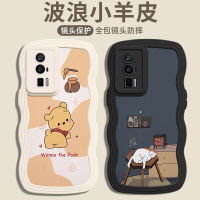 เคส POCO F5 Pro 5G สำหรับ POCO F5 Pro 5G【เคสโทรศัพท์มือถือ ซิลิกาเจลนิ่ม กันรอยกล้อง ลายการ์ตูนคลื่นน่ารัก สําหรับ】