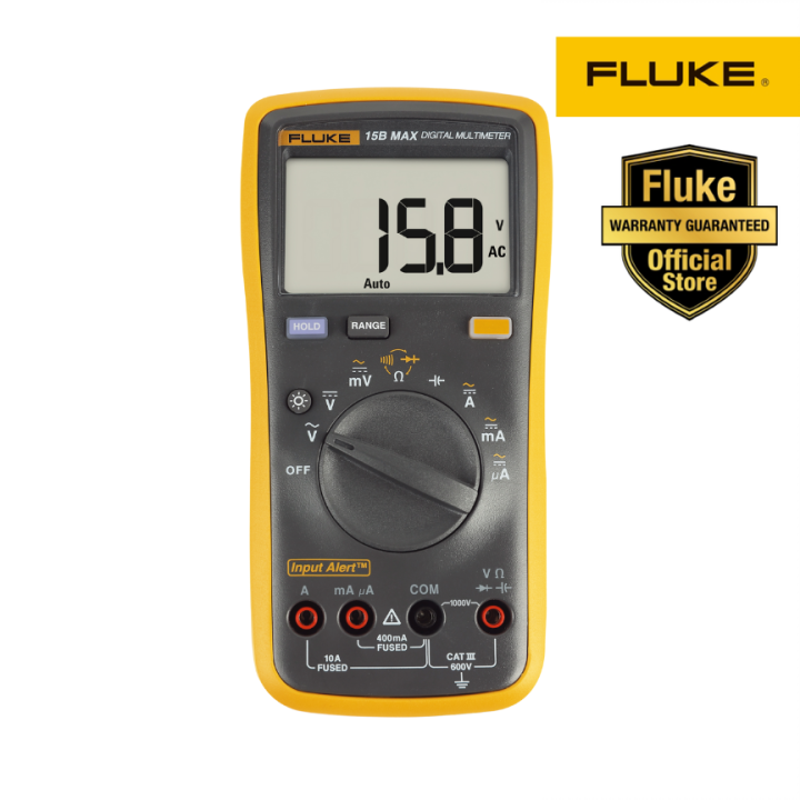 Fluke 15B MAX-01/MAX-02/MAX-KIT Economical Digital Multimeter (Voltage ...