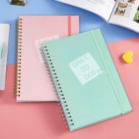 [Hagoya Stationery Stor] A5สมุดบันทึกรายวันและวารสาร Hourly Planner Agenda Spiral To Do List Diary Organizer Time Management Schedule Book