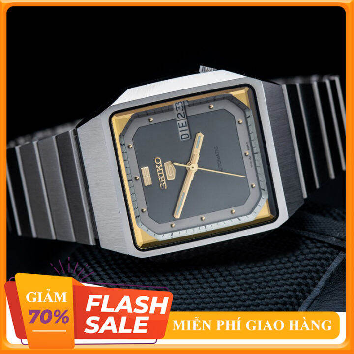 LAZADA ĐỒNG HỒ HÀNG HIỆU } Đồng Hồ Cơ Nam Seiko Automatic Chém Cạnh Full Box  { Bán sk orient patek seiko} 