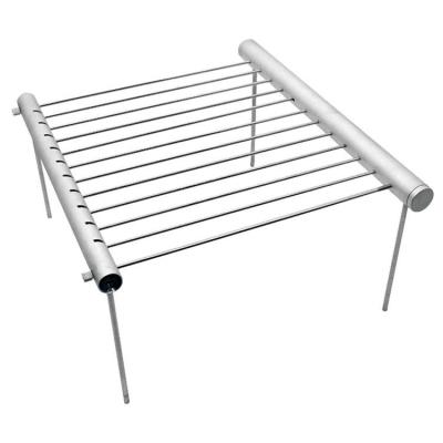 Folding Camping Grill Table Small Detachable Stainless Steel Grill Stand Outdoor Grilling Supplies for Camping Farmhouse Yard BBQ Parties Picnic generous