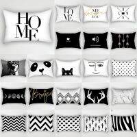 hot！【DT】◘◑  and Pillowcases 30x50cm Polyester Throw Dotted Cushion Cover