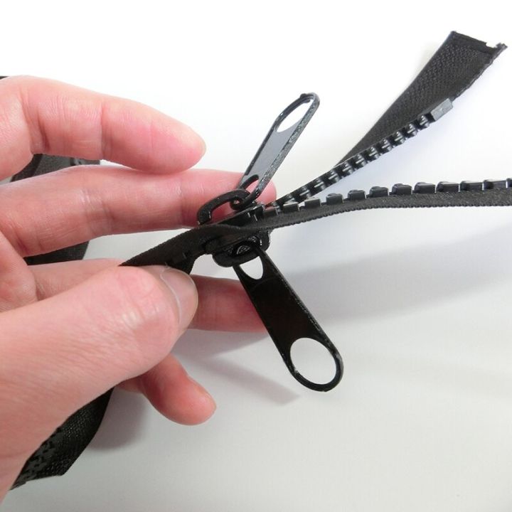 resin-zippers-100-150-200-300-500cm-white-zipper-open-end-tail-double-side-slider-lock-for-apparel-sewing-coat-tent-black-zipper-door-hardware-locks-f