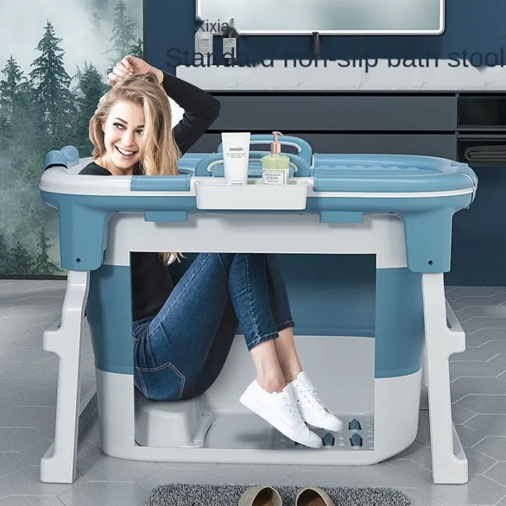 bathtub foldable bathtub with sweat all over the body can sit and lie