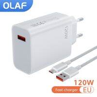 [CNIU digital accessories] Olaf 120W เครื่องชาร์จ USB ชาร์จเร็วสุดๆสำหรับ Xiaomi 13 12 11 10 iPhone Samsung iPad ชาร์จเร็ว3.0โทรศัพท์มือถือ