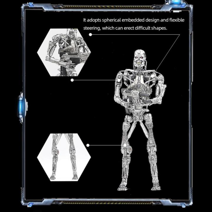 the-terminator-t-800-endoskeleton-7ข้อต่อเลื่อนได้ของเล่นโมเดลที่เป็นตุ๊กตาขยับแขนขาได้ของสะสมโมเดลพีวีซี