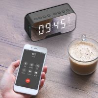 Wireless Bluetooth Audio Clock Mirror LED Electronic Clock USB Mode Customized Brightness Suitable For Office Bedroom Bedside