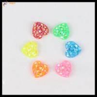 FROJTY 100pcs 12mm ครับ ลูกปัดหลากสี สีผสมกัน สุ่มแบบสุ่ม ลูกปัดประกายแวววาว Besds หลังแบน เรซิน ลูกปัดเรซิน ทำเครื่องประดับ DIY