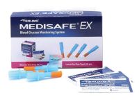 TERUMO MEDISAFE EX แผ่นตรวจน้ำตาลพร้อมเข็มเจาะเลือด อย่างละ 30 ชิ้น (ของแท้)