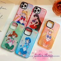 Casetify เคสโทรศัพท์มือถือแบบนิ่ม ใส กันกระแทก ลายการ์ตูนเซเลอร์มูนน่ารัก สําหรับ iPhone 13 12 11 Pro MAX IX XS MAX XR 6 6s 7 8 Plus