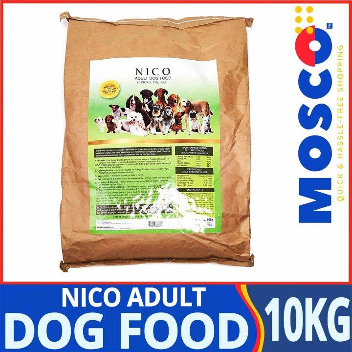 Nico Adult Dog Food 10kg Lazada PH