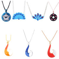 20pcslot Gold Fox Pendant Necklaces Cartoon Black Cat Paw Pendant Choker For Women Kids Anime Ladybugs Cosplay Jewelry