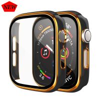 ❀▣۞ Glass Cover for Apple Watch case 45mm 41mm accessories 44mm 40mm Tempered Screen Protector Protective iWatch series 7 8 SE 6 5 4