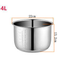 4L หม้อหุงความดันไฟฟ้าซับชามภายใน Multicooker ชามถังสแตนเลสสำหรับทำอาหารซุปโจ๊กอะไหล่