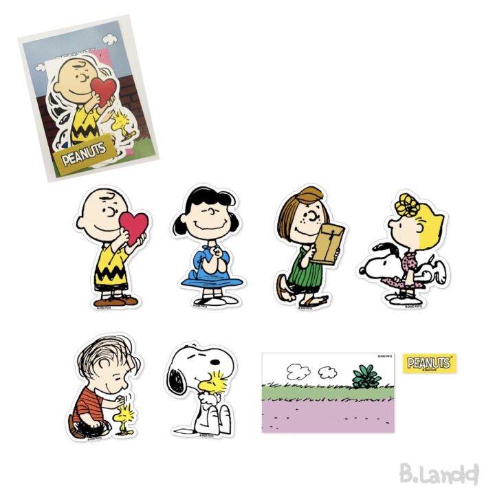 [คุณภาพดี] [PEANUTเหลือง]B.LANDD STICKER สติ๊กเกอร์ ตกแต่ง IPHONE IPAD ...