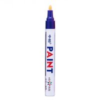 【❉HOT SALE❉】 zangduan414043703 ปากกามาร์กเกอร์สีถาวรยางกันน้ำสีขาวดอกยางปากกาทำเครื่องหมายสีถาวรบนใบหน้าโลหะทาสีปากกาสี